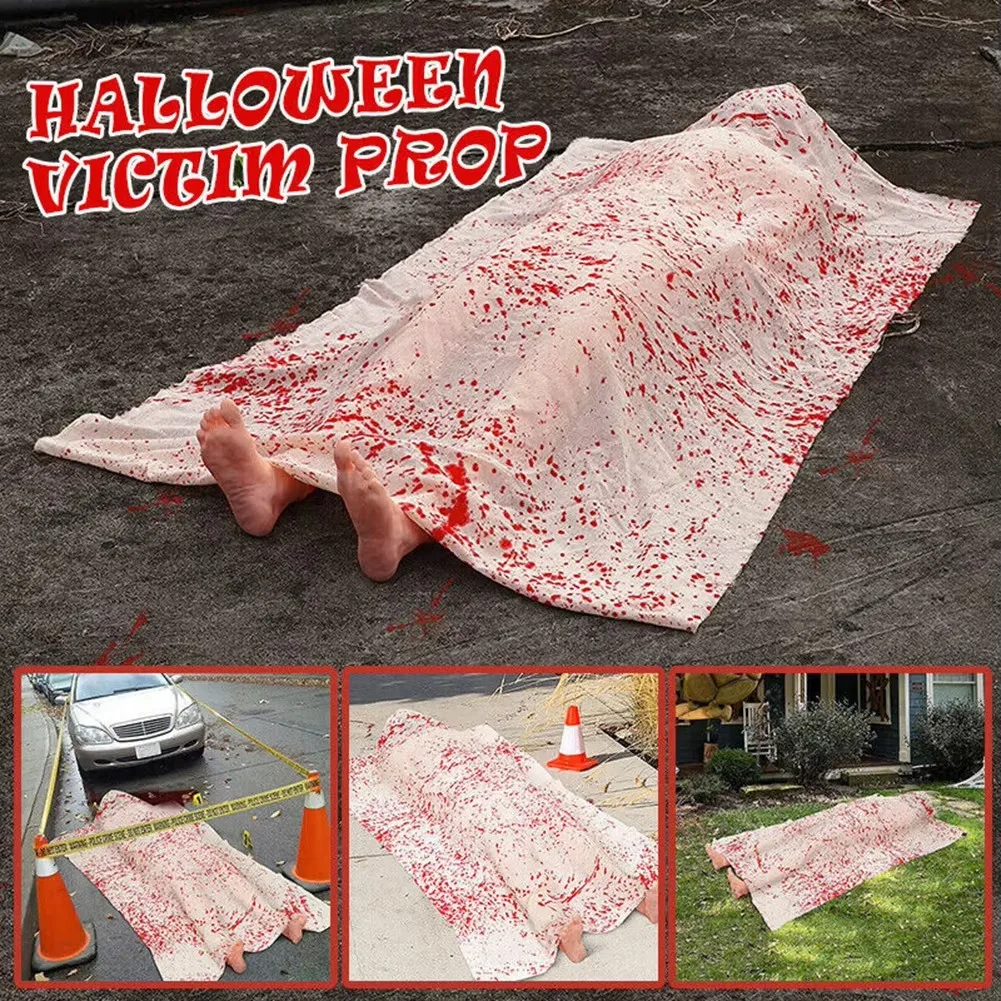 Halloween Scary Decorations Inflatable Body Covered Outdoor Haunted House Corpse Decor Prop for Crime Scene Party Lawn Yard
Halloween Scary Decorations Inflatable Body Covered Outdoor Haunted House Corpse Decor Prop for Crime Scene Party Lawn Yard