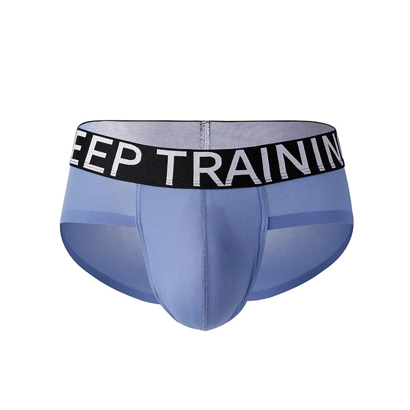 Men Ice Silk Athletic Triangle Briefs, Low Waist Seamless Underwear Youth Fashion U Convex Pouch Sports Underpants Daily Panties
Men Ice Silk Athletic Triangle Briefs, Low Waist Seamless Underwear Youth Fashion U Convex Pouch Sports Underpants Daily Panties