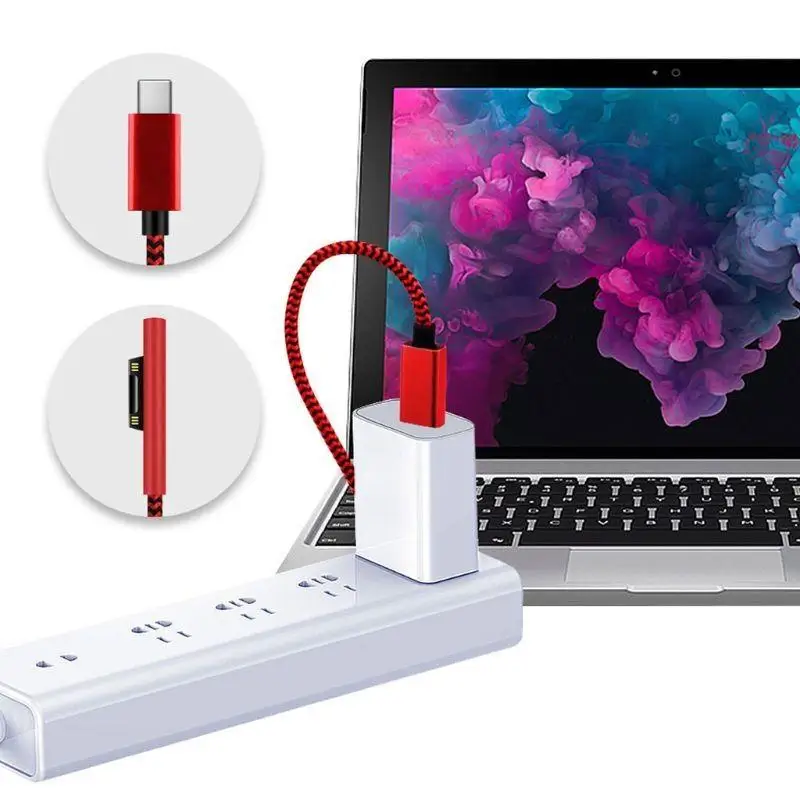 652F USB Type C Power Supply Adapter 15V 3A PD Fast Charging Cable Cord Suitable for Microsoft Surface 3 4 5 6 7
652F USB Type C Power Supply Adapter 15V 3A PD Fast Charging Cable Cord Suitable for Microsoft Surface 3 4 5 6 7