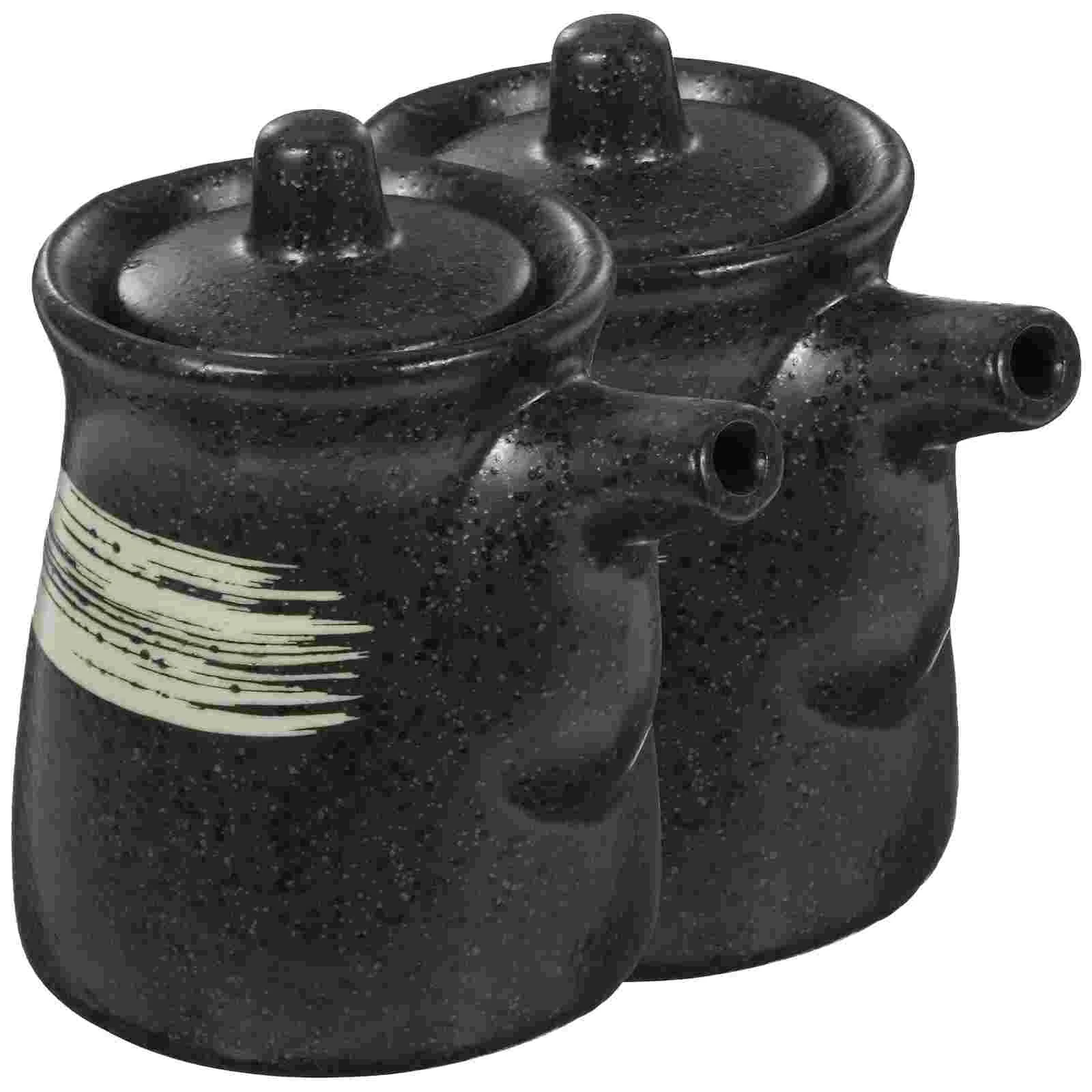 2 Pcs Oil Filter Pot Ceramic Spices Jars Sauce Container Mustard Olive Dispenser Spray Bottle for Cooking
2 Pcs Oil Filter Pot Ceramic Spices Jars Sauce Container Mustard Olive Dispenser Spray Bottle for Cooking
