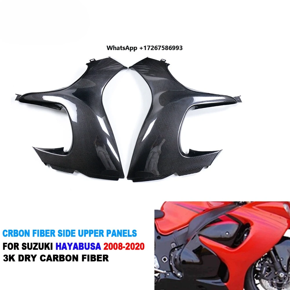 AISKA Motorcycle Real Carbon Fiber Front Upper Large Side Panel Fairings for Su zu k1 GSX1300R Hayabusa Gen2 2008-2020
AISKA Motorcycle Real Carbon Fiber Front Upper Large Side Panel Fairings for Su zu k1 GSX1300R Hayabusa Gen2 2008-2020
