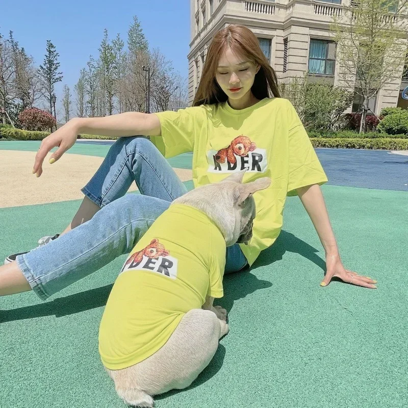 Pet Clothes Dog Clothes for Small Dogs Korean Version Spring and Summer Parent-child Wear Pure Cotton Seven Sizes
Pet Clothes Dog Clothes for Small Dogs Korean Version Spring and Summer Parent-child Wear Pure Cotton Seven Sizes