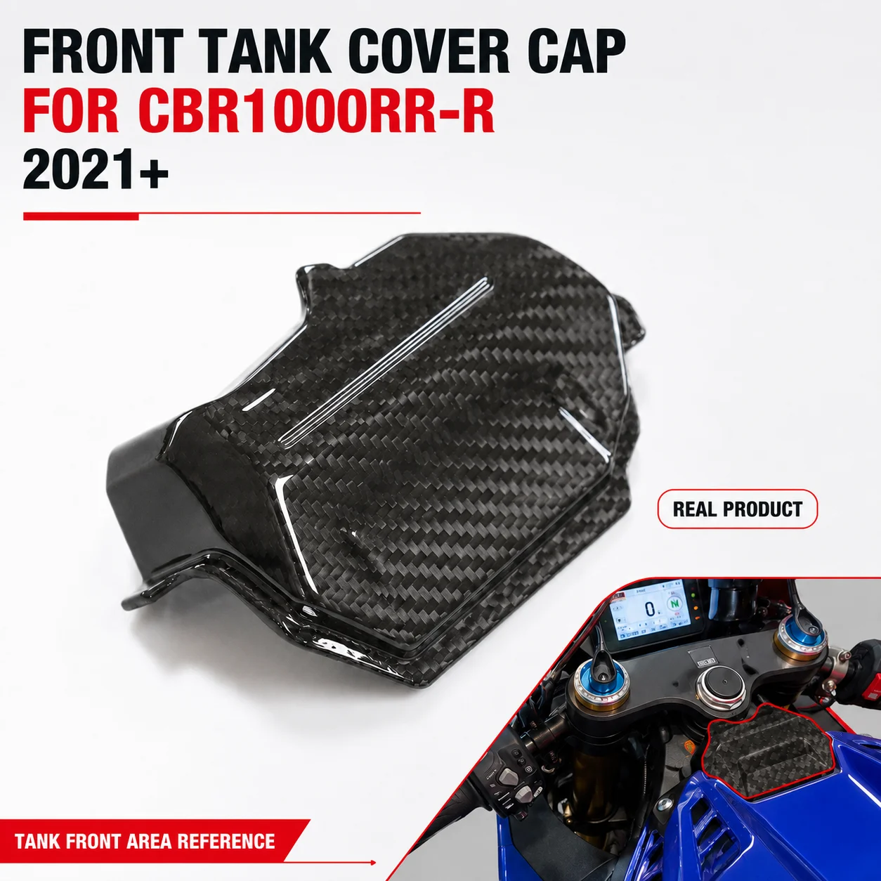 Front Tank Cover Cap Fuel Tank Trim Cover Carbon Fiber Tank Area for Honda CBR1000RR-R Fireblade 2021+ Motorcycle Accessories
Front Tank Cover Cap Fuel Tank Trim Cover Carbon Fiber Tank Area for Honda CBR1000RR-R Fireblade 2021+ Motorcycle Accessories