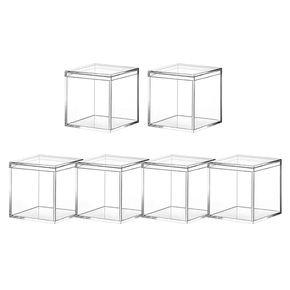 6 Pcs Valentines Day Box Food Containers with Lids Acrylic Packaging Box Candy Square Packing Chocolate Storage Case Jewelry
6 Pcs Valentines Day Box Food Containers with Lids Acrylic Packaging Box Candy Square Packing Chocolate Storage Case Jewelry