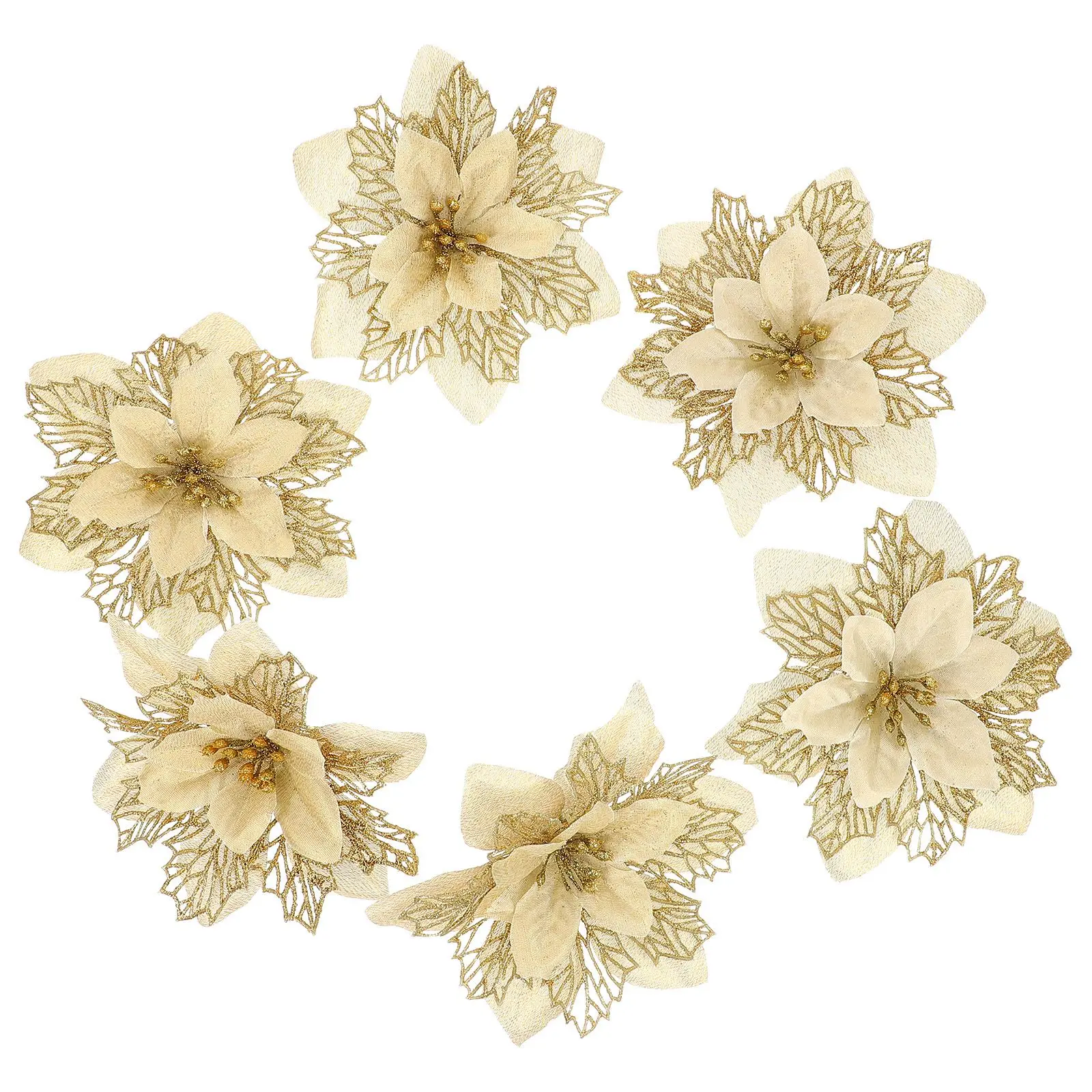 10 Pcs Christmas Flowers Artificial DecorativeFlowers for Party Xmas Tree Ornaments Holiday Scene Setting Wedding Birthday
10 Pcs Christmas Flowers Artificial DecorativeFlowers for Party Xmas Tree Ornaments Holiday Scene Setting Wedding Birthday