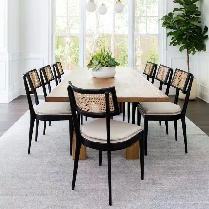 Sturdy Indoor Retro Breathable Fashion Metal Wooden Rattan Wooden Dining Kitchen Restaurant Chair
Sturdy Indoor Retro Breathable Fashion Metal Wooden Rattan Wooden Dining Kitchen Restaurant Chair