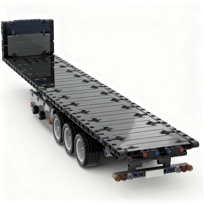 508PCS MOC Technology 3 Axle Flatbed Trailer Fits Model DIY Creative Assembly Building Blocks Display Birthday Gift Building Set
508PCS MOC Technology 3 Axle Flatbed Trailer Fits Model DIY Creative Assembly Building Blocks Display Birthday Gift Building Set