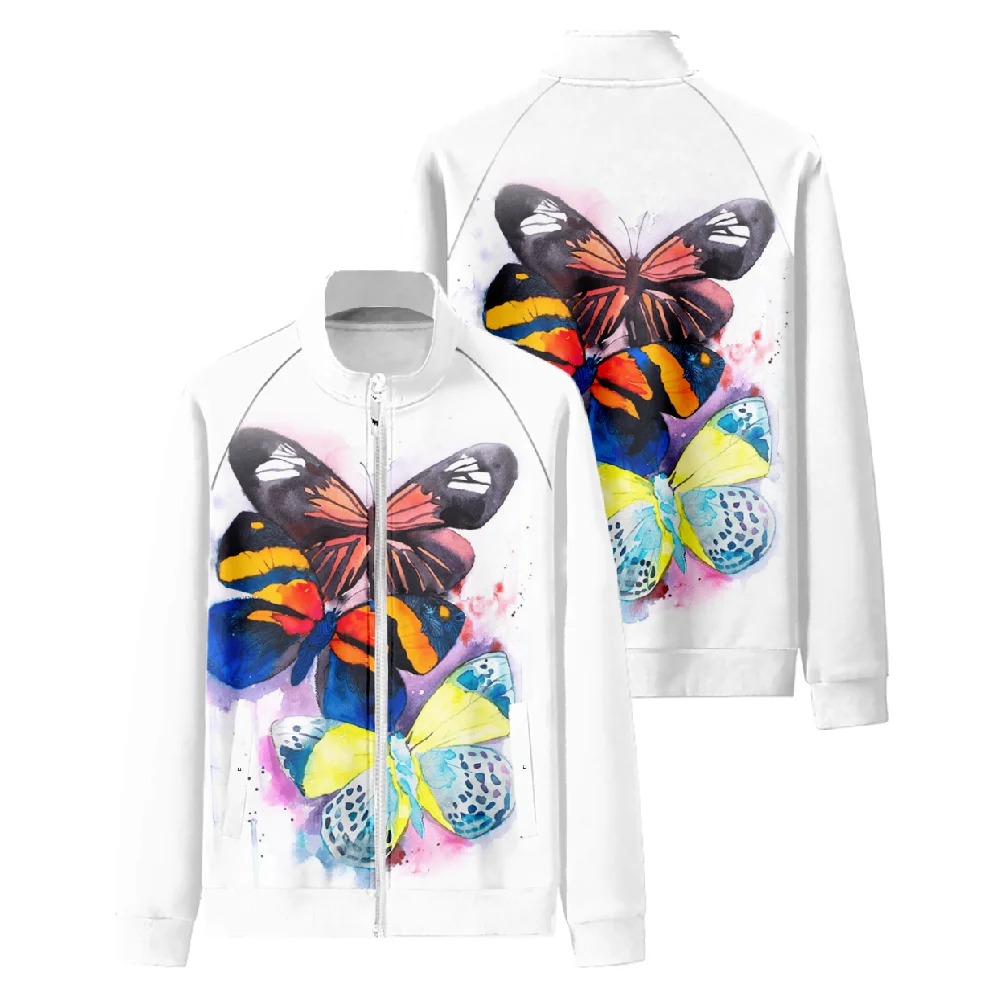 Butterfly Logo stand collar jacket men's and women's clothing Fashion coat couple 3D digital printing cardigan jacket zipper3
Butterfly Logo stand collar jacket men's and women's clothing Fashion coat couple 3D digital printing cardigan jacket zipper3