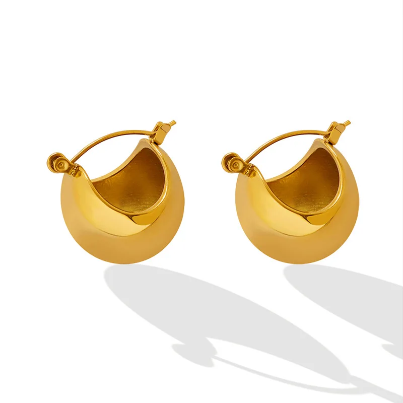 Ultra-flash women's temperament bean-shaped earrings titanium steel gold-plated U-shaped earrings jewelry
Ultra-flash women's temperament bean-shaped earrings titanium steel gold-plated U-shaped earrings jewelry
