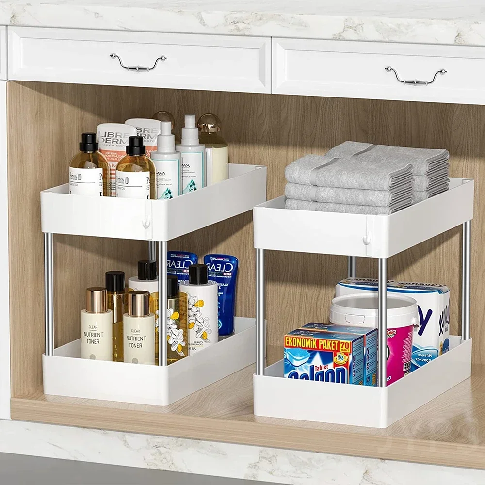 2 Tier Under Sink Organizer Kitchen Organizer Cabinet Rack Multipurpose Rack Under Sink for Bathroom Kitchen Skimmer spoon
2 Tier Under Sink Organizer Kitchen Organizer Cabinet Rack Multipurpose Rack Under Sink for Bathroom Kitchen Skimmer spoon