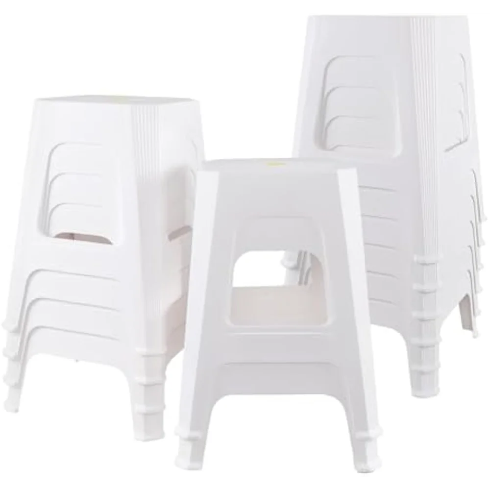 12-Pack White Plastic Stacking Stools Chair, Square Plastic Classroom Stools
12-Pack White Plastic Stacking Stools Chair, Square Plastic Classroom Stools