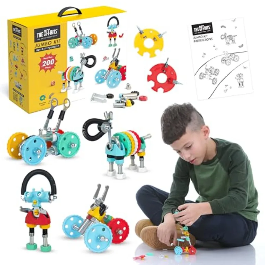 STEM educational robot toy building set for ages 6+ jumbo 3-in-1 engineering kit with plastic parts multicolor endless creative
STEM educational robot toy building set for ages 6+ jumbo 3-in-1 engineering kit with plastic parts multicolor endless creative