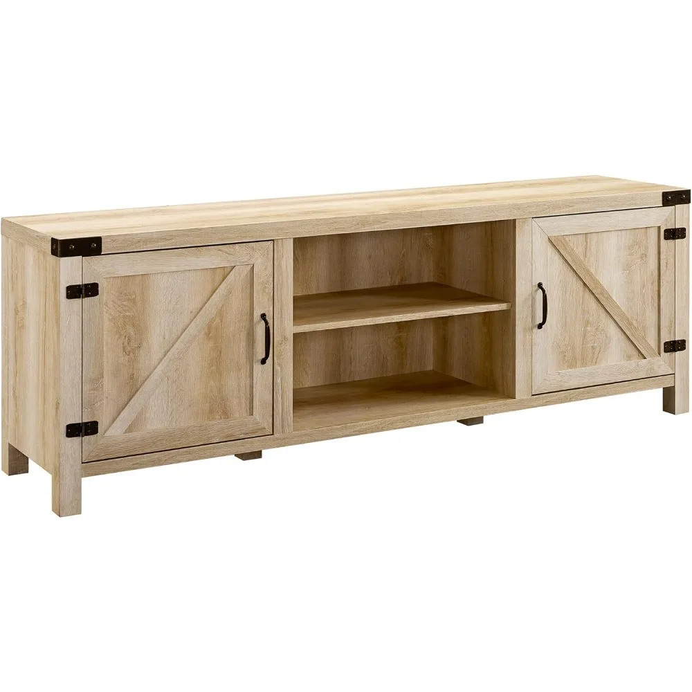 Edison Georgetown Modern Farmhouse Double Barn Door TV Stand for TVs up to 80 Inches, 70 Inch, White Oak, Without Firepla
Edison Georgetown Modern Farmhouse Double Barn Door TV Stand for TVs up to 80 Inches, 70 Inch, White Oak, Without Firepla
