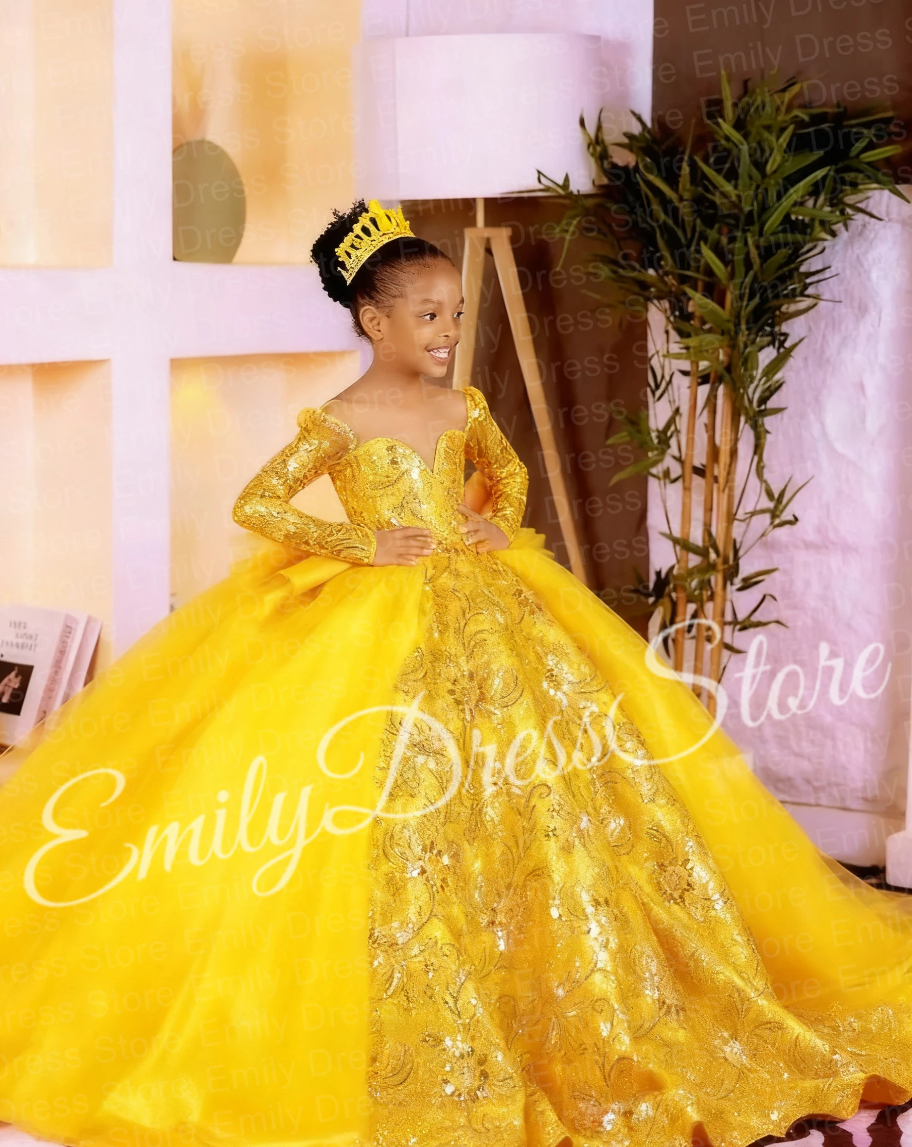 Customized Yellow Flower Girl Dress For Wedding Tulle Sequins Applique Cute Puffy Kids Birthday First Communion 2025 Ball Gown
Customized Yellow Flower Girl Dress For Wedding Tulle Sequins Applique Cute Puffy Kids Birthday First Communion 2025 Ball Gown