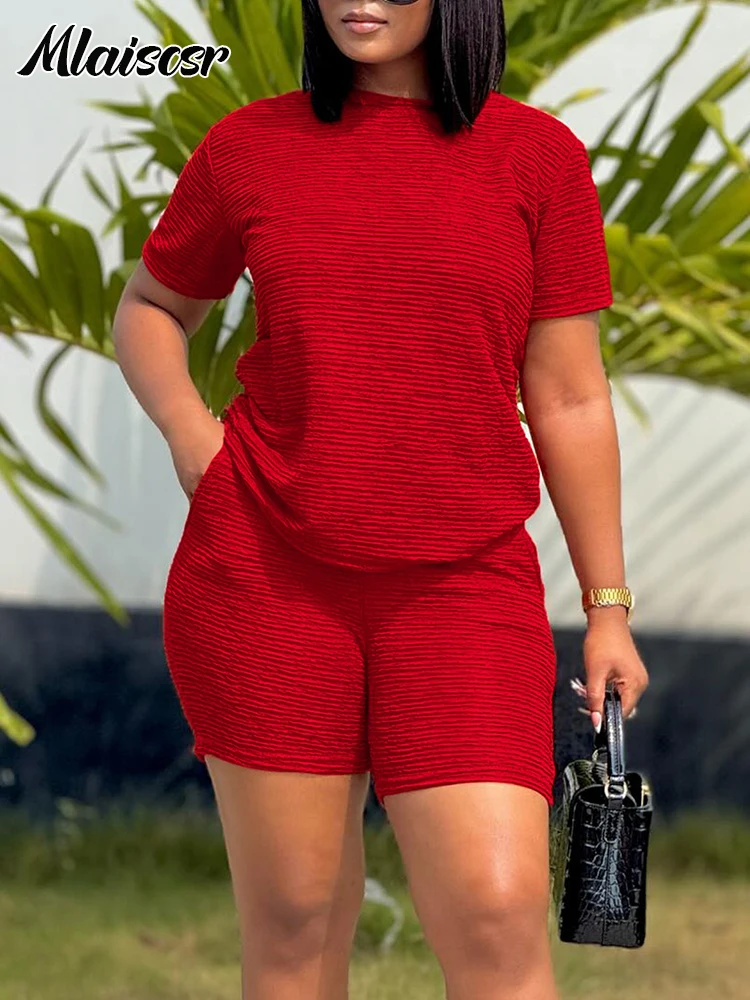 Mlaiscsr Casual Outfits for Women Short Sleeve O-neck T-shirt Tops and Shorts 2 Pieces Summer Sports Tracksuits Matching Sets
Mlaiscsr Casual Outfits for Women Short Sleeve O-neck T-shirt Tops and Shorts 2 Pieces Summer Sports Tracksuits Matching Sets