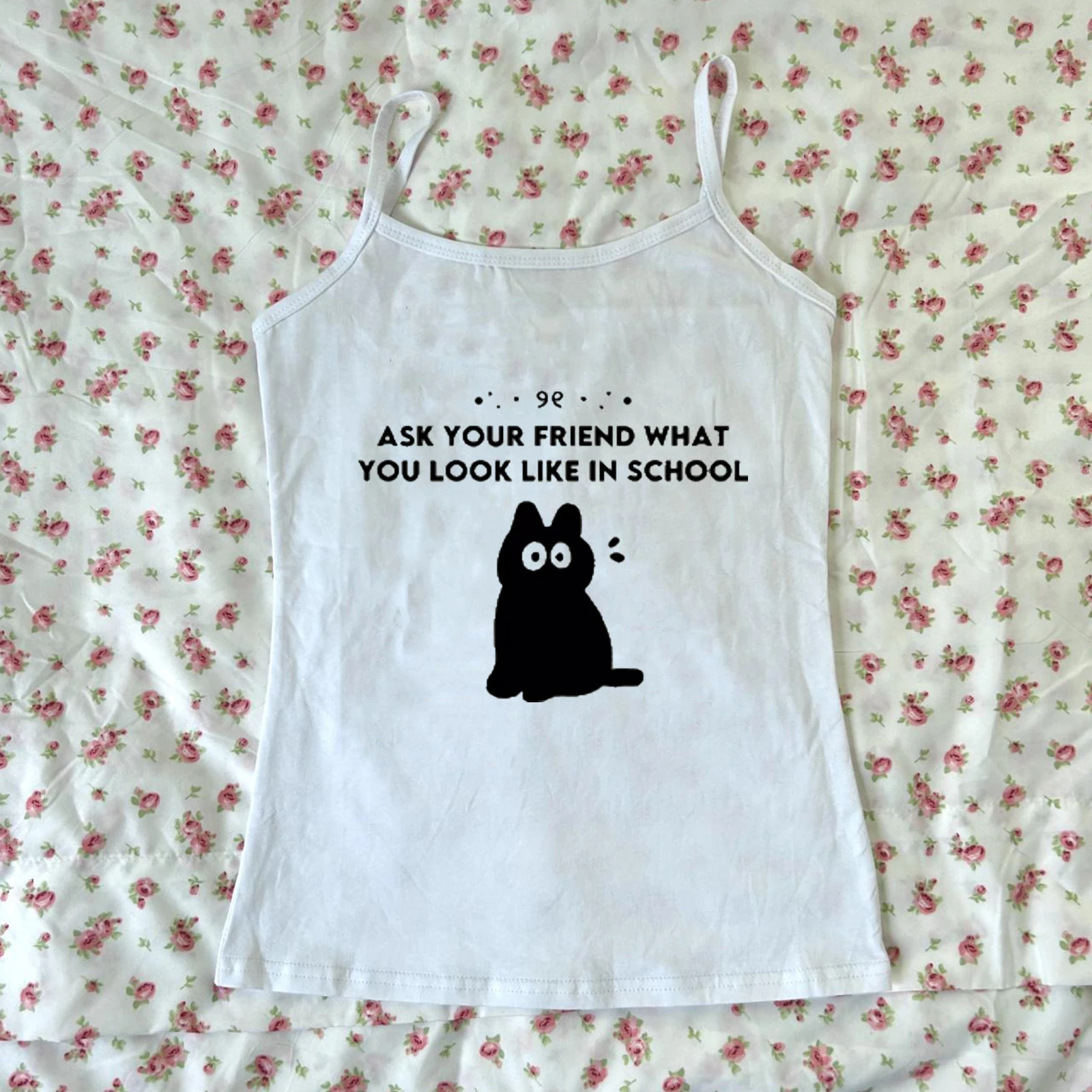 Women Clothing Hip hop Y2k style cute leisure baby Tank Top 2000s Punk kitten pattern Short Vest Tee Cool Street Fashion Gothic
Women Clothing Hip hop Y2k style cute leisure baby Tank Top 2000s Punk kitten pattern Short Vest Tee Cool Street Fashion Gothic