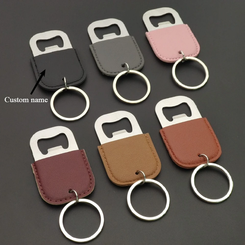 Factory Direct Sales Stainless Steel Beer Cocktail Fruit Wine Opener Keyring Creative Leather Quantifiable Customized Keychain
Factory Direct Sales Stainless Steel Beer Cocktail Fruit Wine Opener Keyring Creative Leather Quantifiable Customized Keychain
