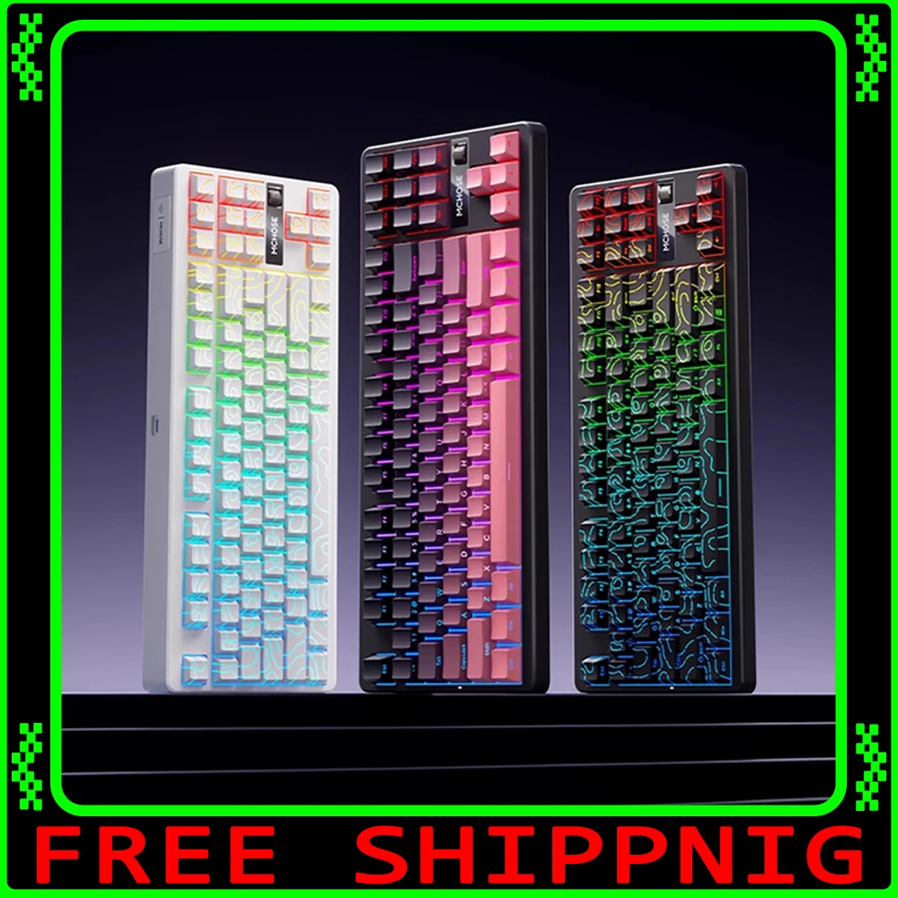 MCHOSE G87 Mechanical Keyboard Tri-mode Wireless Keyboard Knob 10000mAh Customized Gasket Hot Swap RGB E-sports Gaming Keyboard
MCHOSE G87 Mechanical Keyboard Tri-mode Wireless Keyboard Knob 10000mAh Customized Gasket Hot Swap RGB E-sports Gaming Keyboard