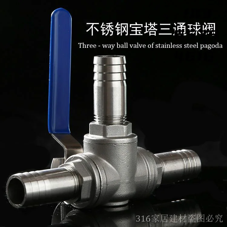 High quality 304 stainless steel pagoda three-way ball valve T-type water separation multi-functional ball valve
High quality 304 stainless steel pagoda three-way ball valve T-type water separation multi-functional ball valve