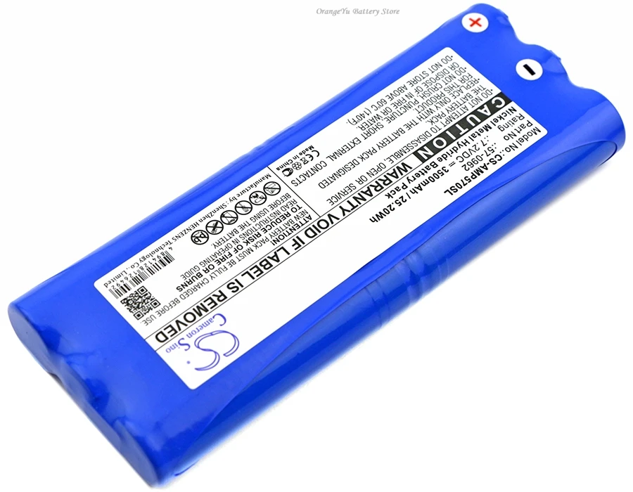 Replacement 7.2V 3500mAh Battery 57-0962 for AMX Panjam Phast VPT-CP VPN-CP
Replacement 7.2V 3500mAh Battery 57-0962 for AMX Panjam Phast VPT-CP VPN-CP