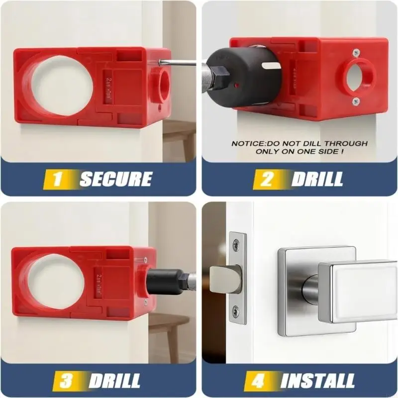 Versatile Door Hinge Templates for Round Square Hinges and Locking Installation Set
Versatile Door Hinge Templates for Round Square Hinges and Locking Installation Set