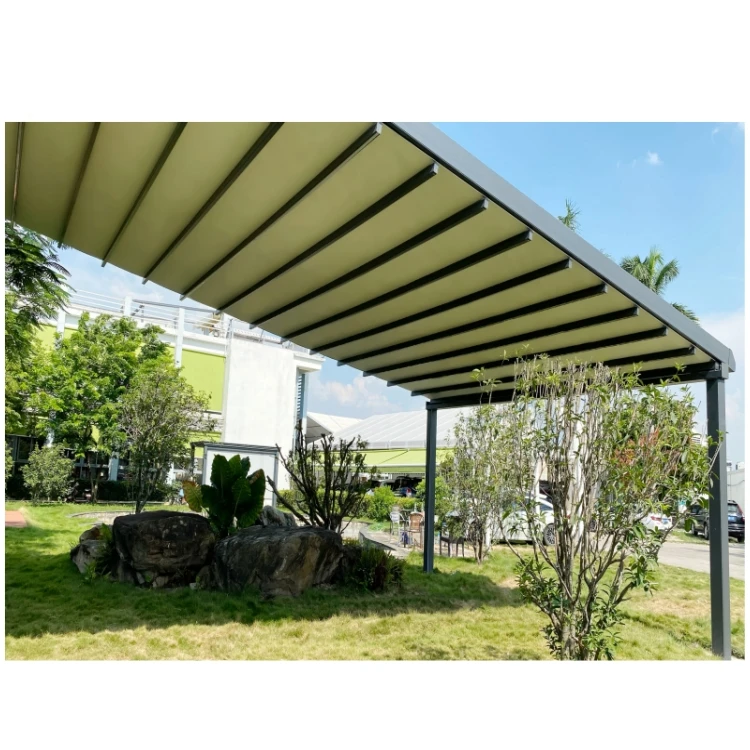 Customized Retractable Pergola Covers & Awnings Canopy Roof System Made With Durable PVC Sail Material & Aluminum Alloy Frame 
Customized Retractable Pergola Covers & Awnings Canopy Roof System Made With Durable PVC Sail Material & Aluminum Alloy Frame