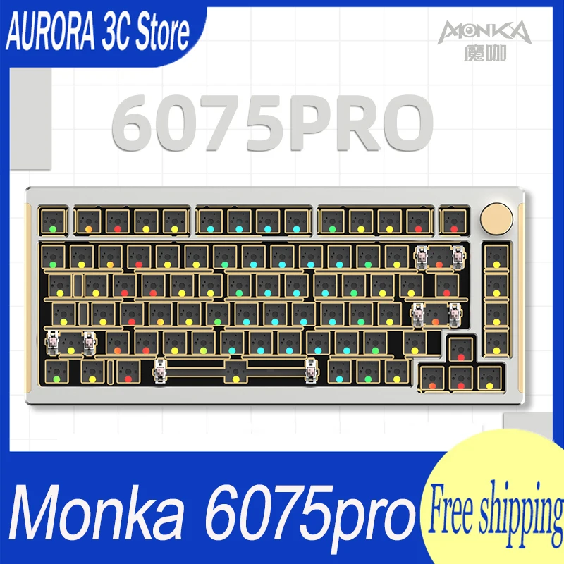 Набор для клавиатуры Monka 6075pro, механическая беспроводная Rgb подсветка, с возможностью замены в процессе работы
Набор для клавиатуры Monka 6075pro, механическая беспроводная Rgb подсветка, с возможностью замены в процессе работы