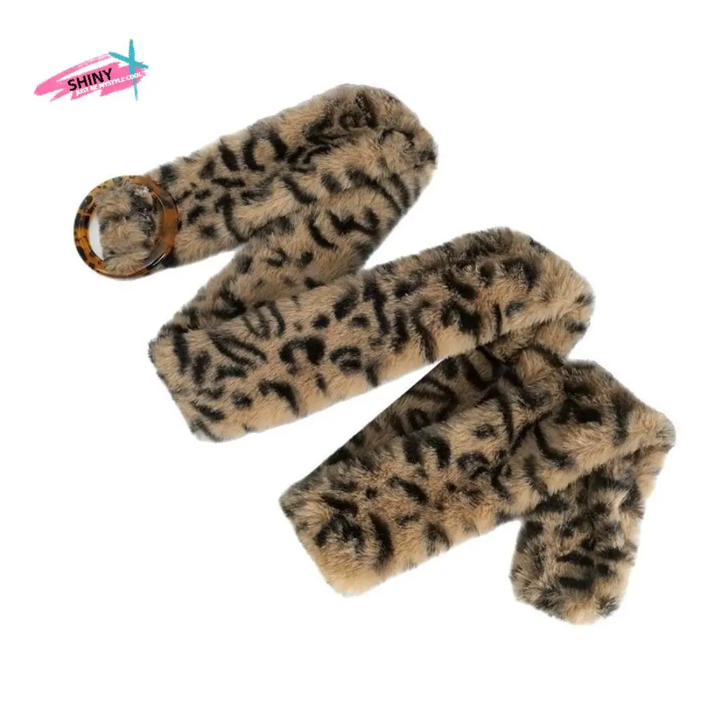 Furry Leopard Print Plush Belt Jeans Decor Resin Buckle Plush Tassels Waistband Harajuku Hip-hop Jazz Dance Costumes Accessory
Furry Leopard Print Plush Belt Jeans Decor Resin Buckle Plush Tassels Waistband Harajuku Hip-hop Jazz Dance Costumes Accessory