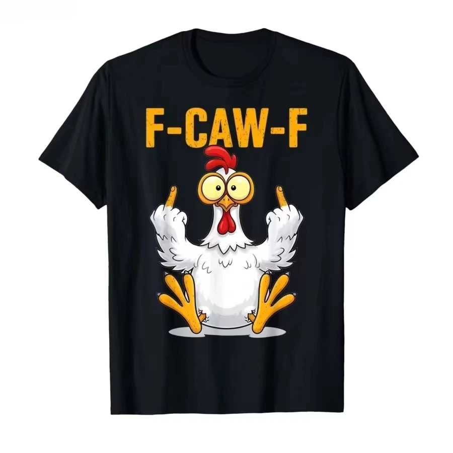 Funny F Caw F Chicken FCAWF Chicken T-Shirt Men Funny 100% Cotton Tee Shirt Crew Neck Short Sleeve T Shirts Gift Idea Clothes
Funny F Caw F Chicken FCAWF Chicken T-Shirt Men Funny 100% Cotton Tee Shirt Crew Neck Short Sleeve T Shirts Gift Idea Clothes
