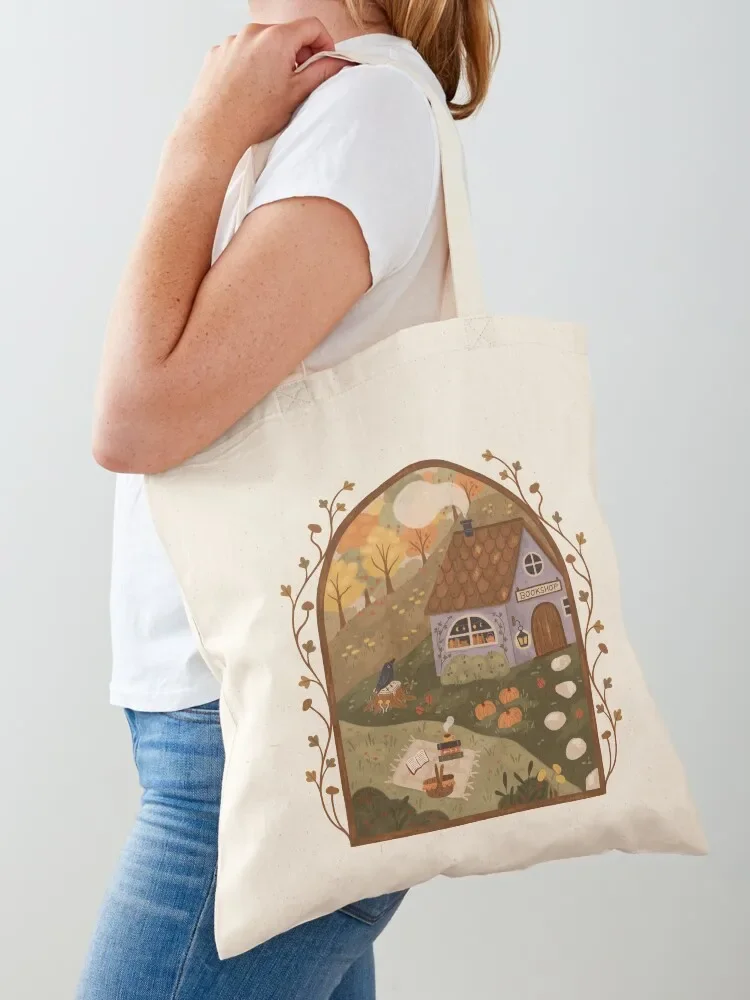 Autumn Bookshop Tote Bag shopping bags foldable tote bags men tote bag women female bag
Autumn Bookshop Tote Bag shopping bags foldable tote bags men tote bag women female bag