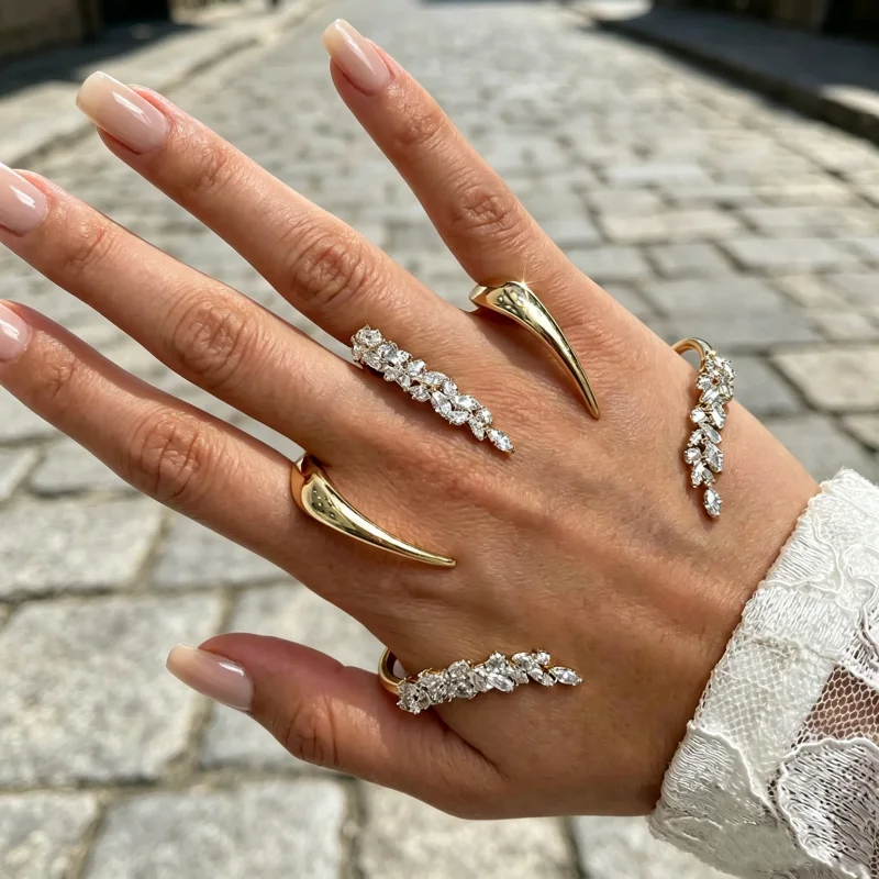 Luxury Diamond-Encrusted Leaf-Shaped Open Bracelet for Women Men Hip Hop Trendy Crystal Bracelet Party Accessory Hand Jewelry
Luxury Diamond-Encrusted Leaf-Shaped Open Bracelet for Women Men Hip Hop Trendy Crystal Bracelet Party Accessory Hand Jewelry