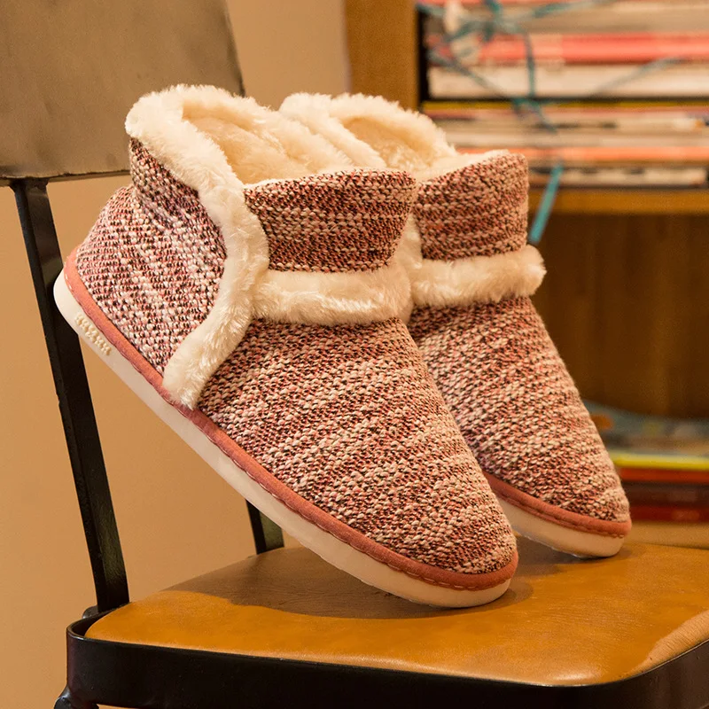 Winter Women Slippers Cotton Home Shoes Couples Lovers Wool Warm Plush Indoor High Top Floor Slippers Non-slip Men Soft Shoes
Winter Women Slippers Cotton Home Shoes Couples Lovers Wool Warm Plush Indoor High Top Floor Slippers Non-slip Men Soft Shoes