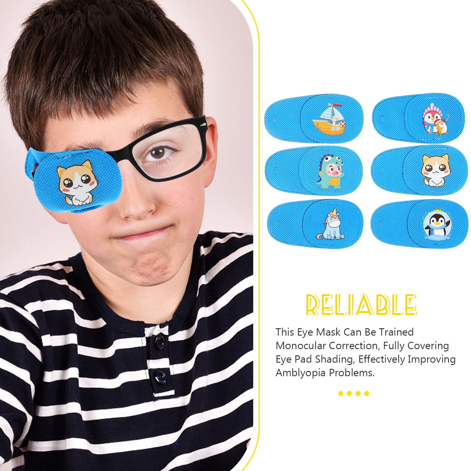 6Pcs Portable Amblyopia Eye Covers For Kids Comfortable Single Eye Patches With Cartoon Design Eye
6Pcs Portable Amblyopia Eye Covers For Kids Comfortable Single Eye Patches With Cartoon Design Eye
