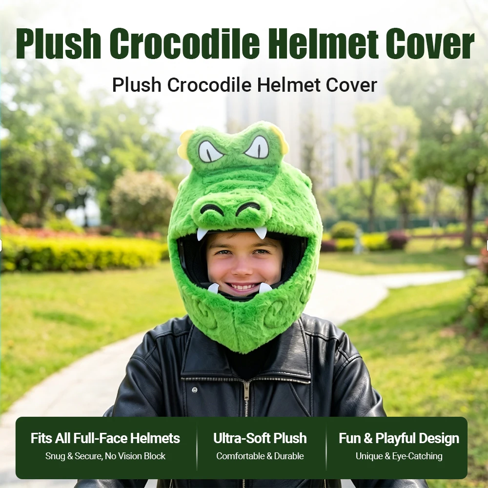 New cartoon helmet cover with green and vibrant helmet decoration
New cartoon helmet cover with green and vibrant helmet decoration