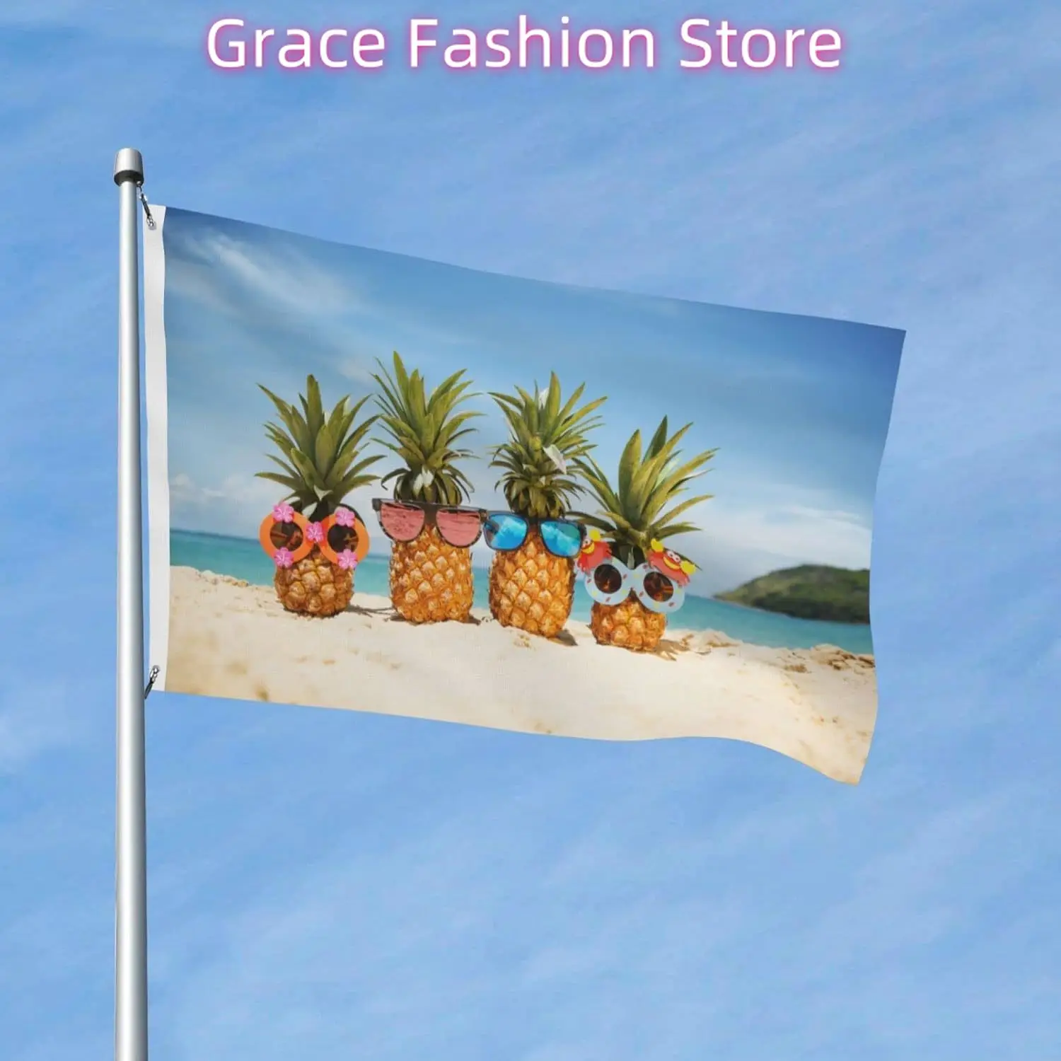 Funny Pineapples On Summer Beach Flag 3x5 Ft Outdoor Polyester Garden Flag Double Sided Banner For Yard Lawn Porch Balcony Home
Funny Pineapples On Summer Beach Flag 3x5 Ft Outdoor Polyester Garden Flag Double Sided Banner For Yard Lawn Porch Balcony Home