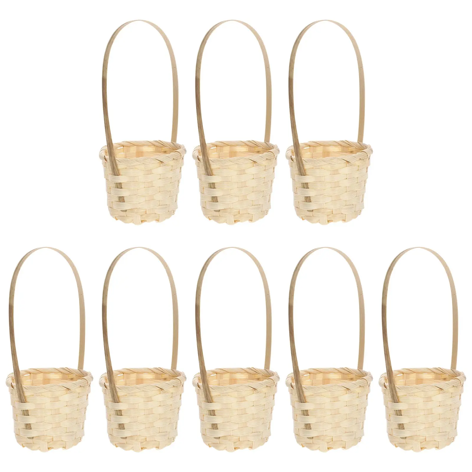 8 Pcs Woven Baskets 6cm x 8cm Tall 20cm Handmade Storage Containers Practical Home Decor Farmhouse Style
8 Pcs Woven Baskets 6cm x 8cm Tall 20cm Handmade Storage Containers Practical Home Decor Farmhouse Style