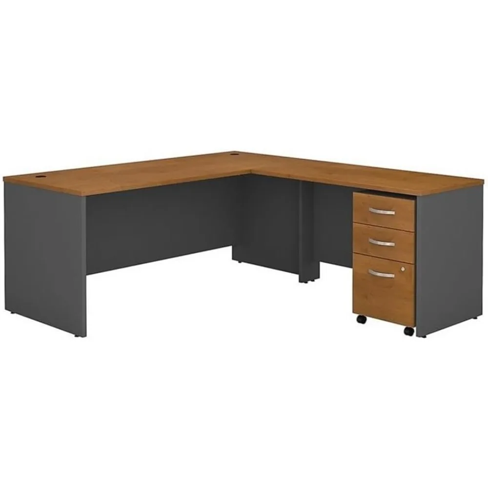 Series C 72" L-Shaped Desk with 48" Return and Mobile File Cabinet by Bush Business Furniture in Natural Cherry Finish
Series C 72" L-Shaped Desk with 48" Return and Mobile File Cabinet by Bush Business Furniture in Natural Cherry Finish