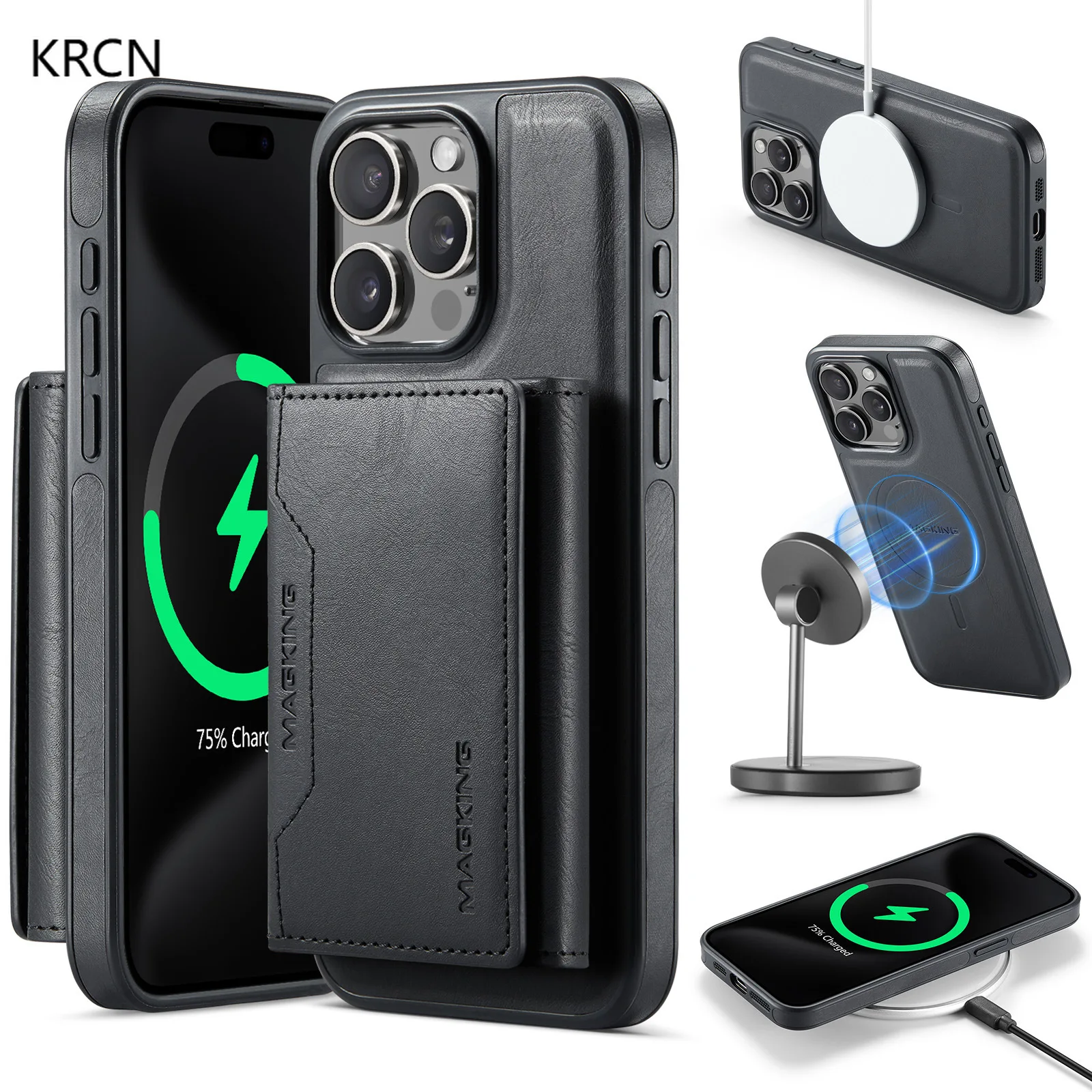 2 in 1 Detachable Magnetic Cards Solt Wallet PU Leather Case For iPhone 16 ProMax 15 Plus 14 13 12 For Magsafe Wireless Charging
2 in 1 Detachable Magnetic Cards Solt Wallet PU Leather Case For iPhone 16 ProMax 15 Plus 14 13 12 For Magsafe Wireless Charging