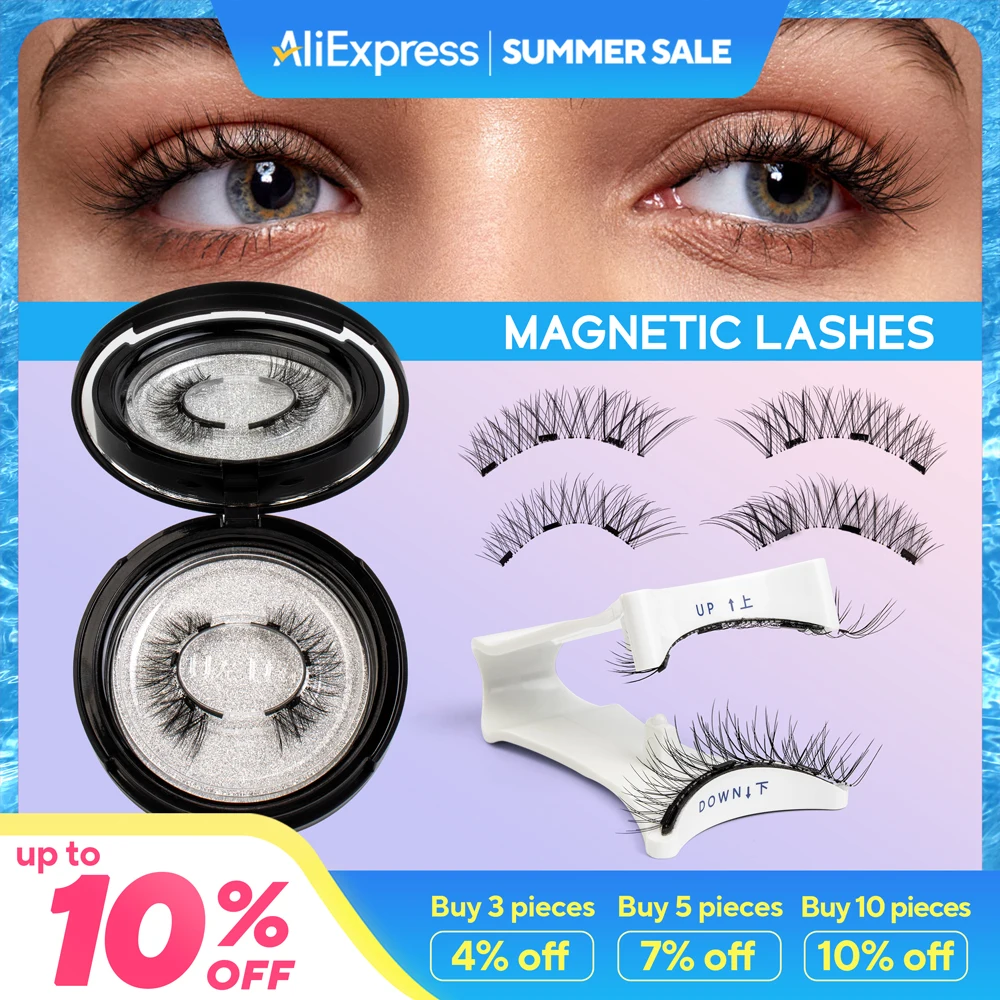 VYRILA 2Pairs Reusable Magnetic Lashes with Magnets Tweezer No Glue Needed D Magnetic Eyelash 3-Step Press On False Eyelash
VYRILA 2Pairs Reusable Magnetic Lashes with Magnets Tweezer No Glue Needed D Magnetic Eyelash 3-Step Press On False Eyelash
