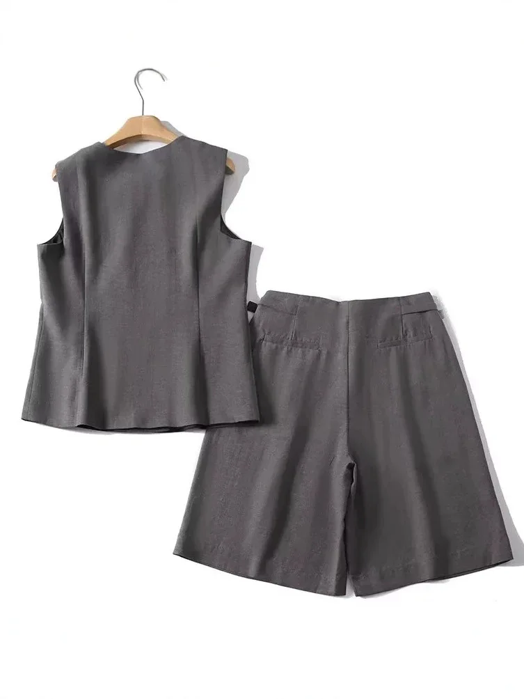 Dave&di Temperament Commuting Sleeveless Vest Vest Vest Casual Five Quarter Pants Set
Dave&di Temperament Commuting Sleeveless Vest Vest Vest Casual Five Quarter Pants Set