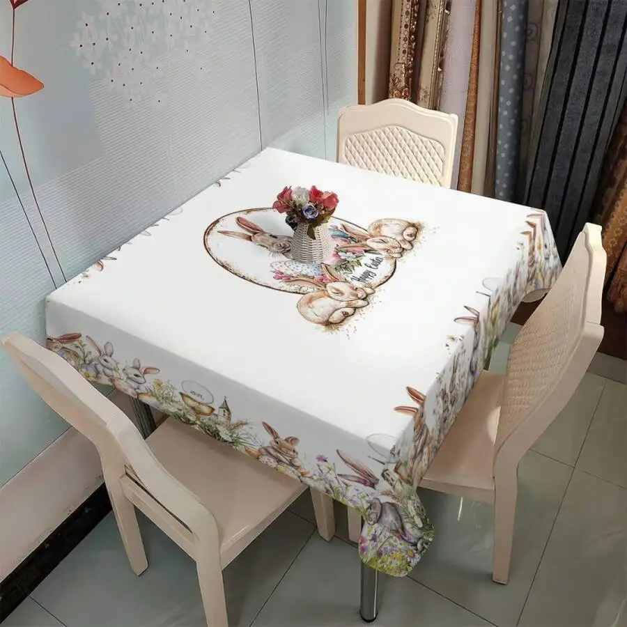 Vintage Easter Bunny Floral Tablecloth Polyester Rectangular For Dining Table Home Decor
Vintage Easter Bunny Floral Tablecloth Polyester Rectangular For Dining Table Home Decor