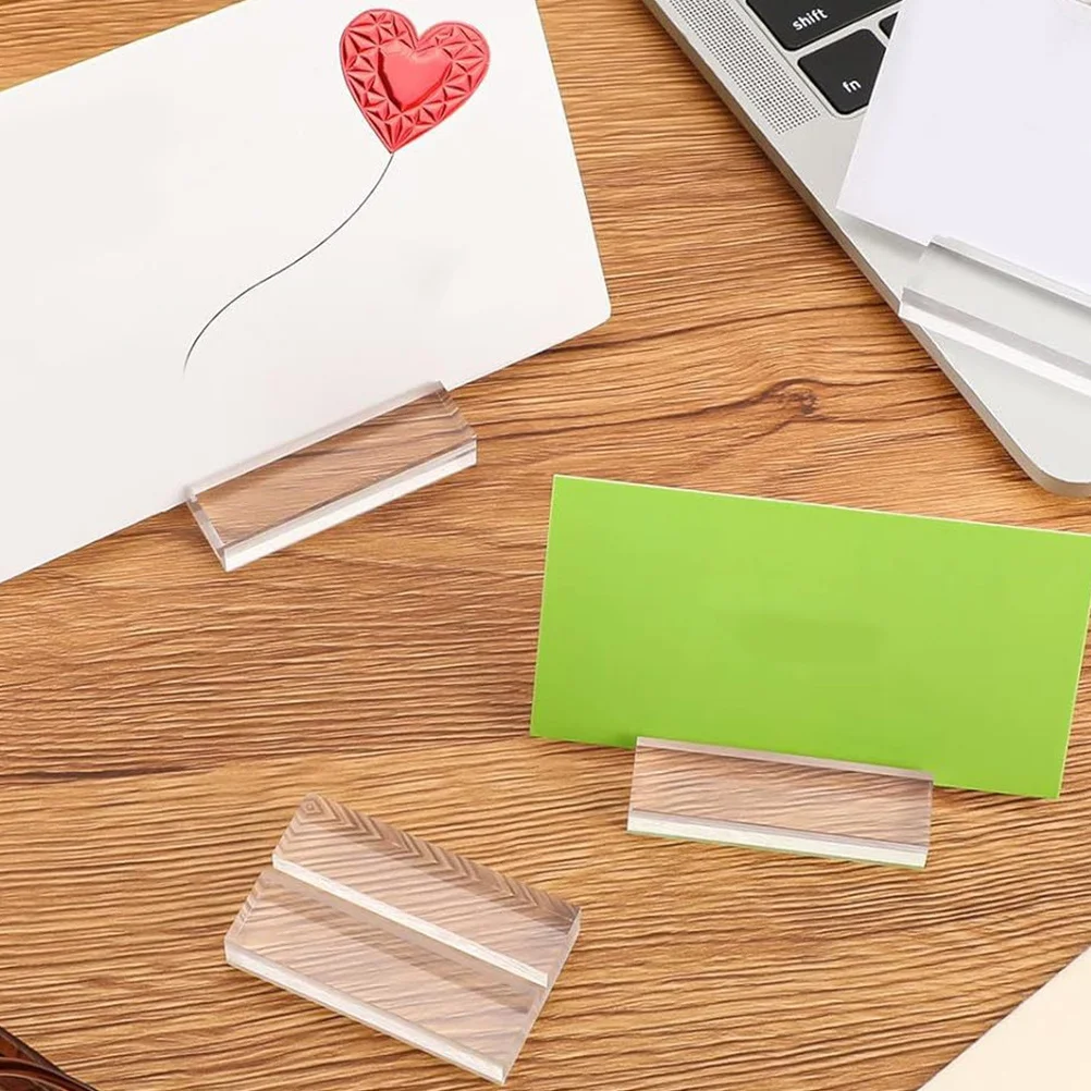 5Pcs Transparent Acrylic Card Slot Holder Practical Clear Stand Wedding Sign Holder Display for Trade Shows Retail
5Pcs Transparent Acrylic Card Slot Holder Practical Clear Stand Wedding Sign Holder Display for Trade Shows Retail