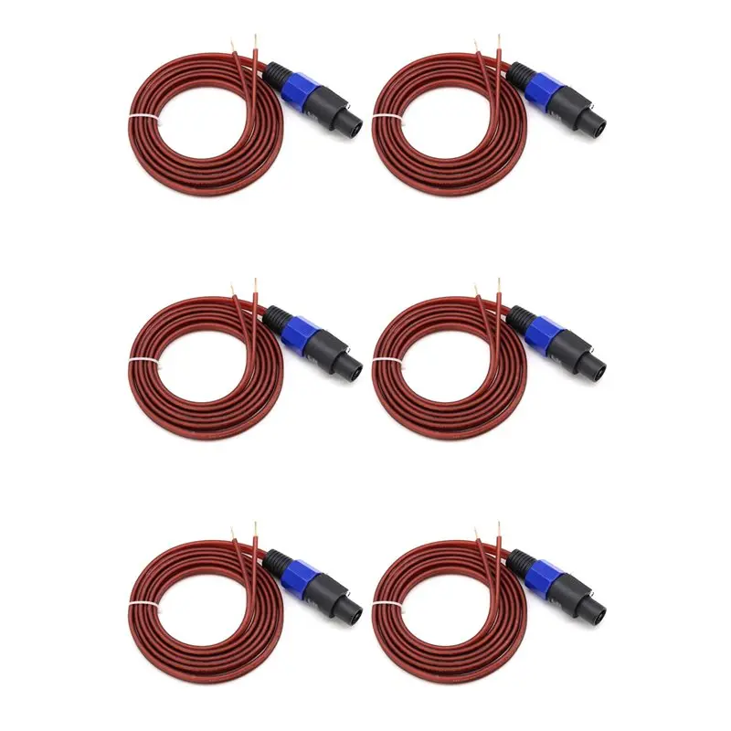 FULL-6X Speakon Speaker Cable Bare Wire Open End Cable, Speakon To Speaker Wire Audio Cord Amplifier Connection Cord
FULL-6X Speakon Speaker Cable Bare Wire Open End Cable, Speakon To Speaker Wire Audio Cord Amplifier Connection Cord