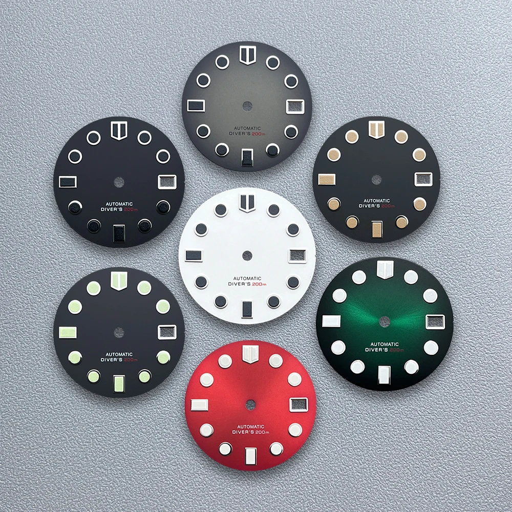 29mm S Logo Dial Fit NH35/NH36/4R/7S Japanese Movement Green Luminous Sunray/Matte High-Quality Watch Accessories
29mm S Logo Dial Fit NH35/NH36/4R/7S Japanese Movement Green Luminous Sunray/Matte High-Quality Watch Accessories
