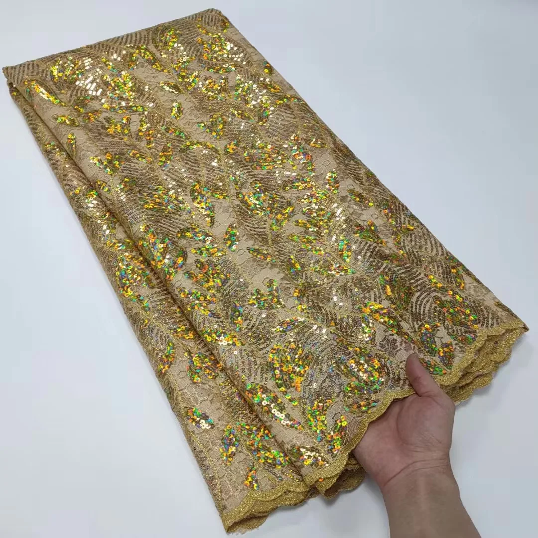 Nigerian Sequins Lace Fabric 2022 High Quality African Lace French Double Tulle Sequin Embroidery Lace Fabrics For Party Dress
Nigerian Sequins Lace Fabric 2022 High Quality African Lace French Double Tulle Sequin Embroidery Lace Fabrics For Party Dress