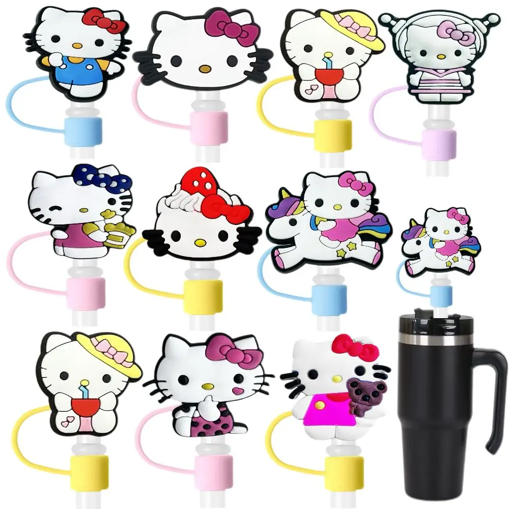 Hello Kitty animation Straw Cap ,10MM Silica gel Drink Straw Plug ,Reusable Splash Proof Drinking Fit Cup Straw Cap Pendant
Hello Kitty animation Straw Cap ,10MM Silica gel Drink Straw Plug ,Reusable Splash Proof Drinking Fit Cup Straw Cap Pendant