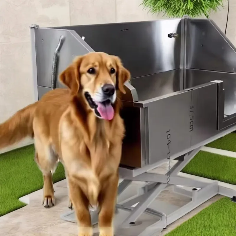 Petsproofing Silver Luxury Stainless Steel Portable Dog Bath Tub Multi-Function Grooming Treatment Spa Shower Made in China
Petsproofing Silver Luxury Stainless Steel Portable Dog Bath Tub Multi-Function Grooming Treatment Spa Shower Made in China