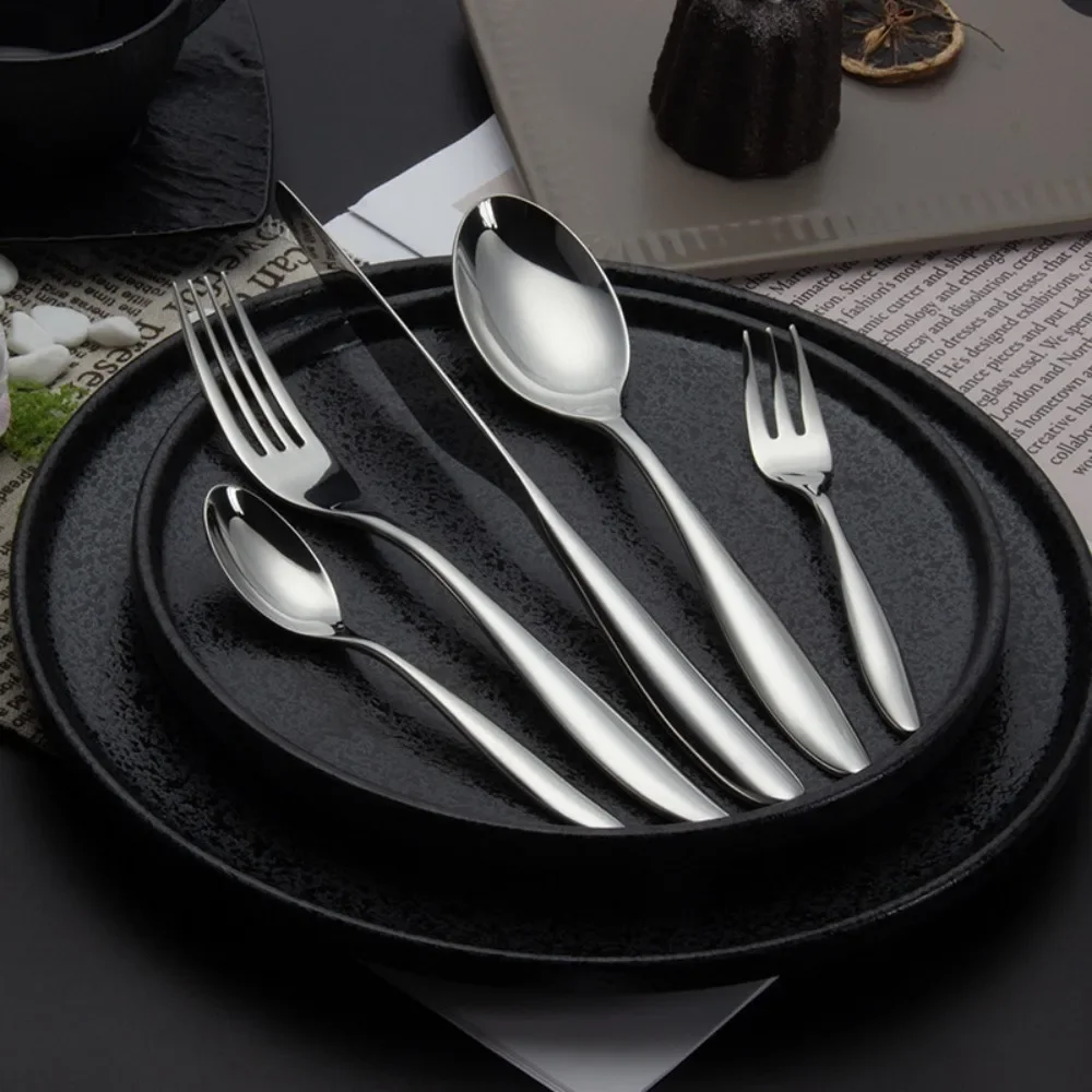 5pcs 304 Stainless Steel Cutlery Set Classic Restaurant Dinnerware Kitchen Wedding Spoon Forks Knives Tableware Dishwasher Safe
5pcs 304 Stainless Steel Cutlery Set Classic Restaurant Dinnerware Kitchen Wedding Spoon Forks Knives Tableware Dishwasher Safe