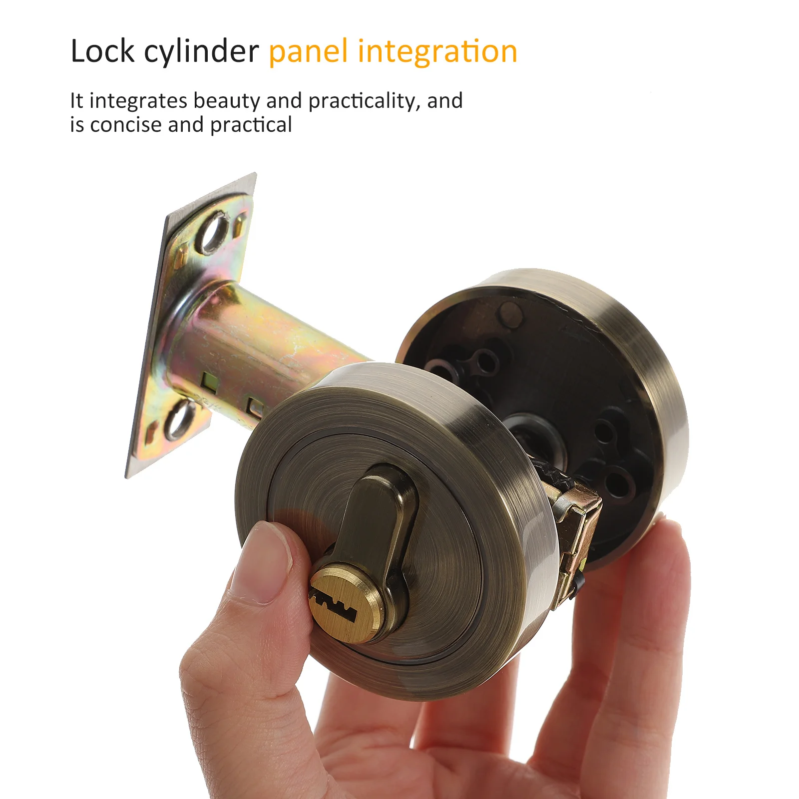 Single Cylinder Deadbolt Zinc Alloy Round Keyed Door Lock for Bedroom Bathroom Front Door Security Dead Bolt Lock
Single Cylinder Deadbolt Zinc Alloy Round Keyed Door Lock for Bedroom Bathroom Front Door Security Dead Bolt Lock