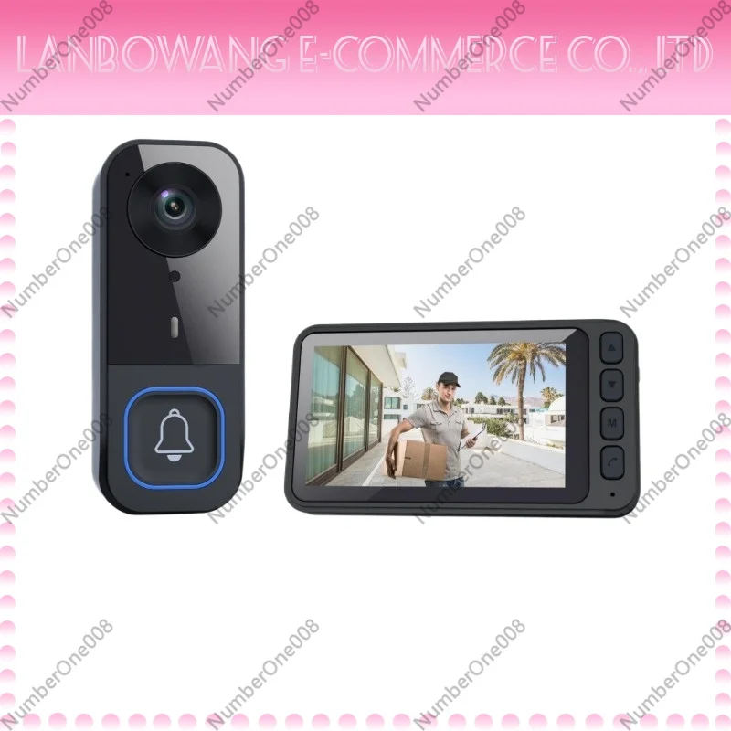 Smart Wireless Video Doorbell, HD Night Vision Camera, WiFi Remote Monitor Two-Way Audio Anti-theft Alarm
Smart Wireless Video Doorbell, HD Night Vision Camera, WiFi Remote Monitor Two-Way Audio Anti-theft Alarm
